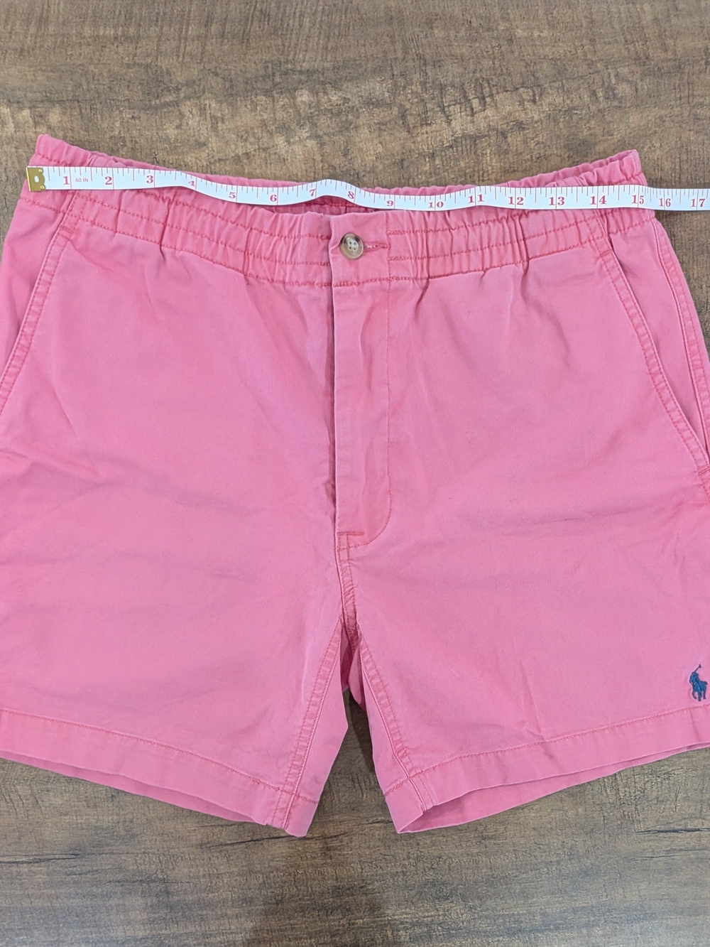 Polo by Ralph Lauren Pink Cotton Flat Front Men's Shorts